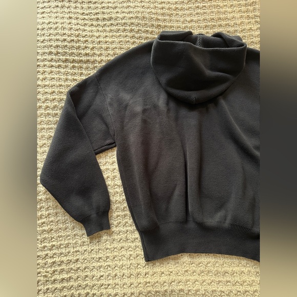 ALO - Unisex Scholar Hooded Sweater - Black - Medium - Picture 6 of 13